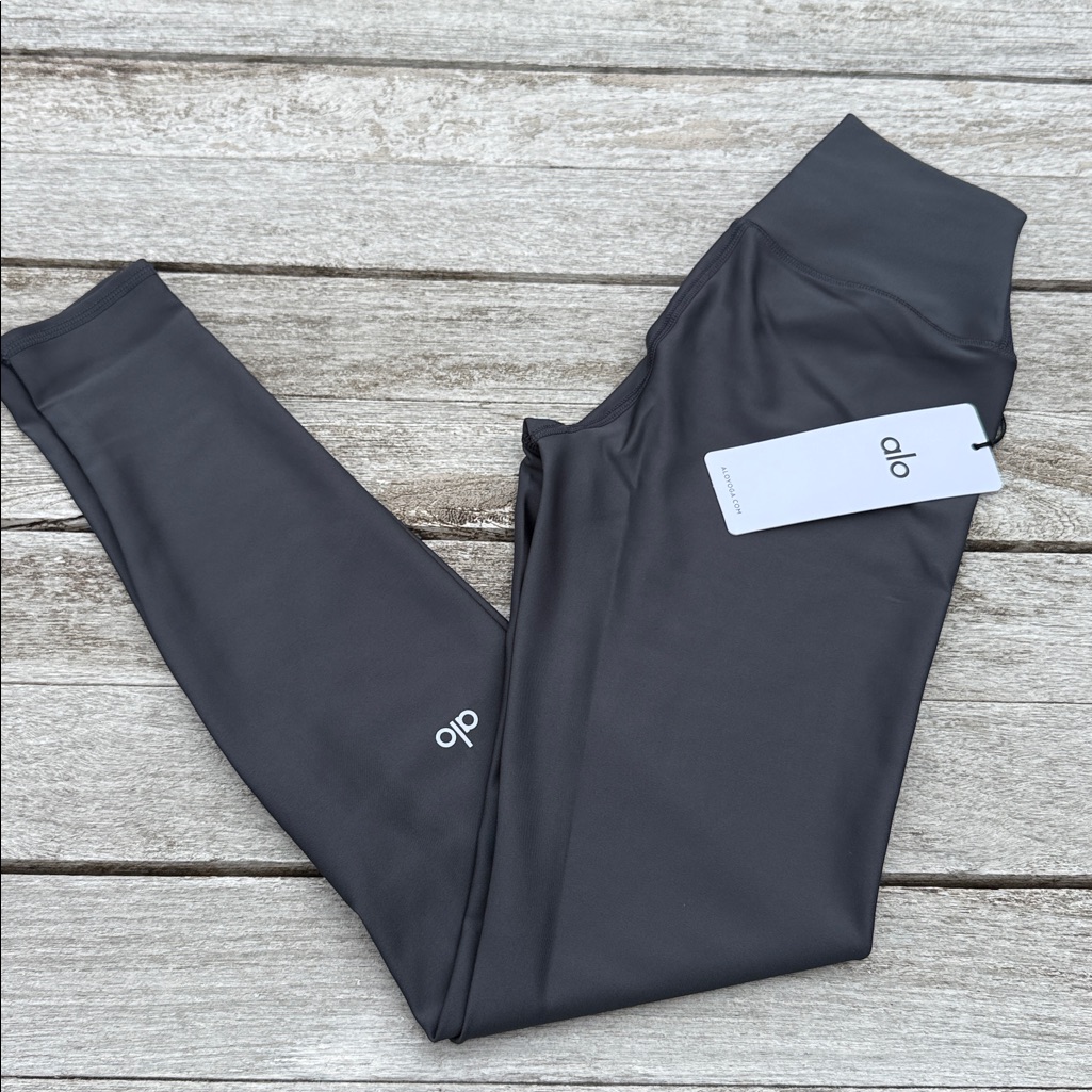 Alo High-Waist Airlift Legging Anthracite Gray Size Xs Nwt